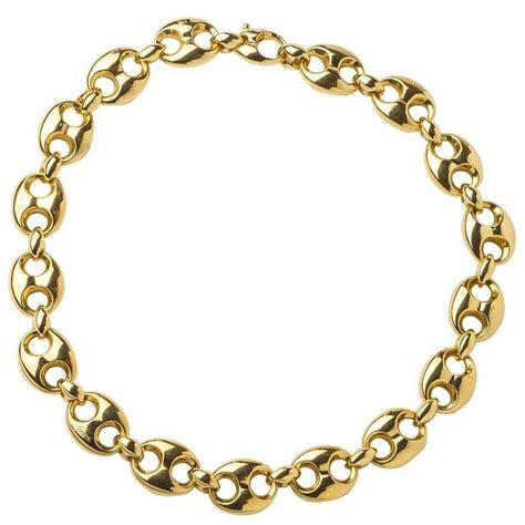 gucci gold chunky link necklace|Gucci gold cross necklace.